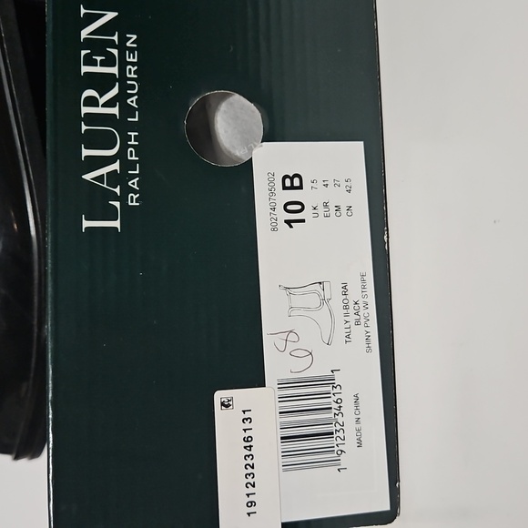 Ralph Lauren Rain Shoe (Ankle) Boot Blk 10B - Picture 10 of 10